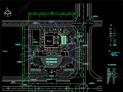 某法院CAD建筑施工图设计平面图下载